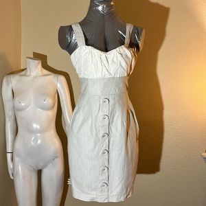 Light grey and white dress, S